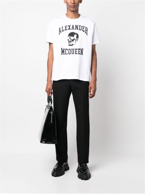 Cotton T-shirt with logo ALEXANDER MCQUEEN | 759442QVZ290910